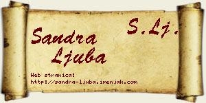 Sandra Ljuba vizit kartica